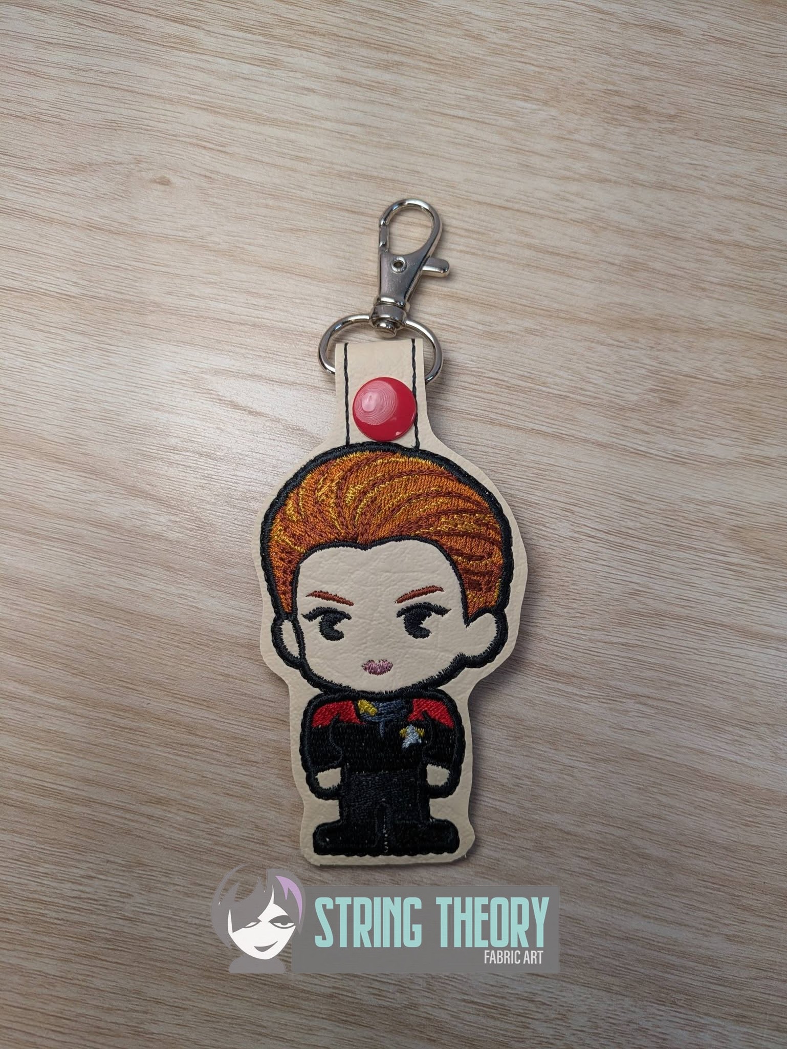 Chibi Janeway Star Trek fob ITH machine embroidery design