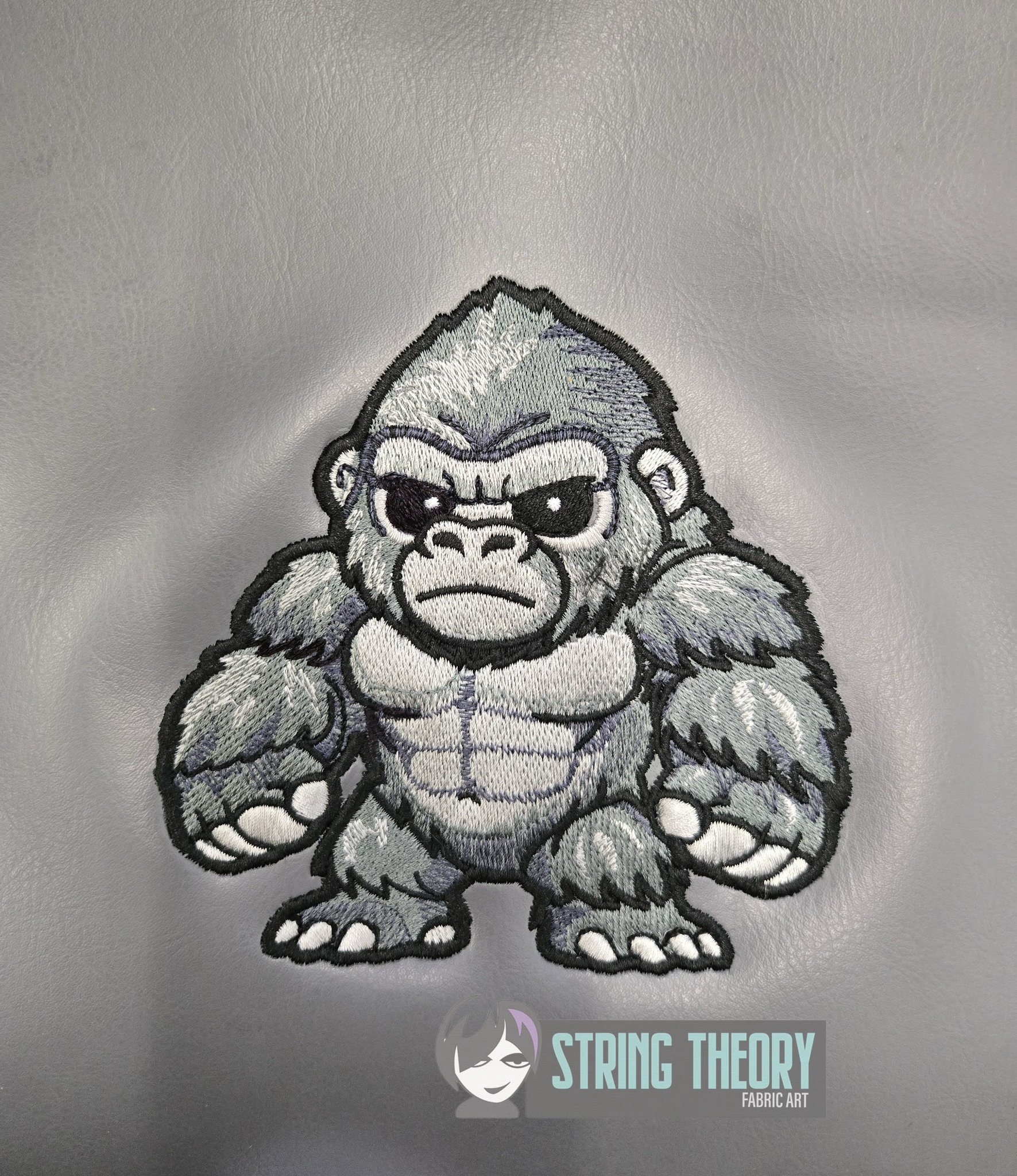 Chibi Kaiju King Kong machine embroidery design pattern