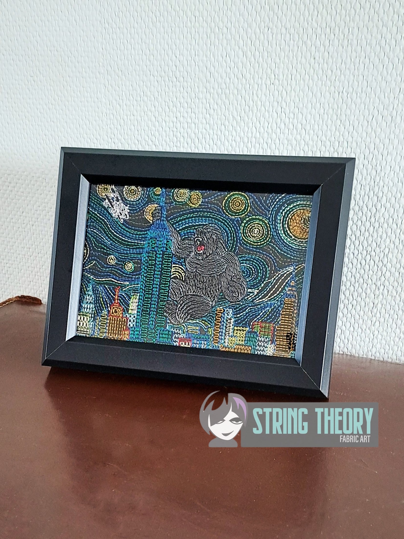 Starry King Kong machine embroidery design