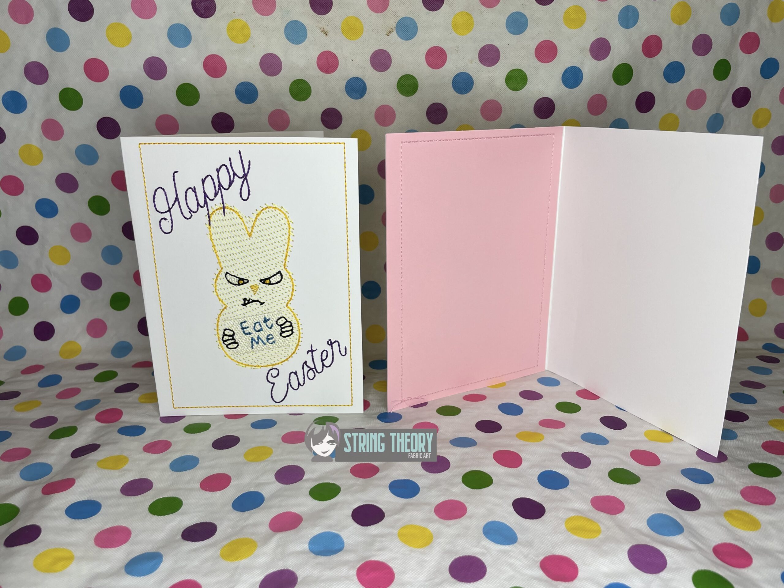 Happy Easter Disgruntled Peep Eat Me ITH Greeting Card Design