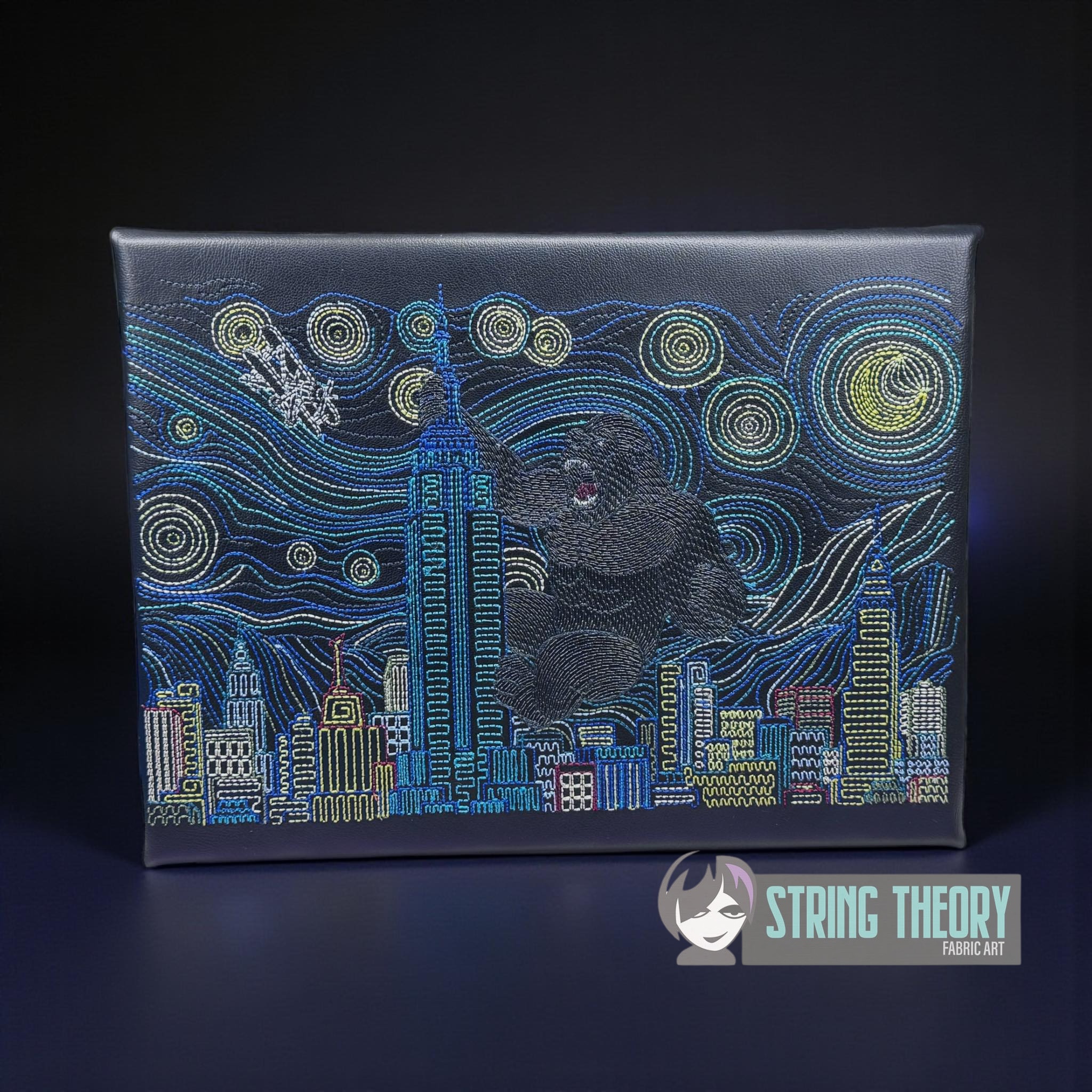Starry King Kong machine embroidery design
