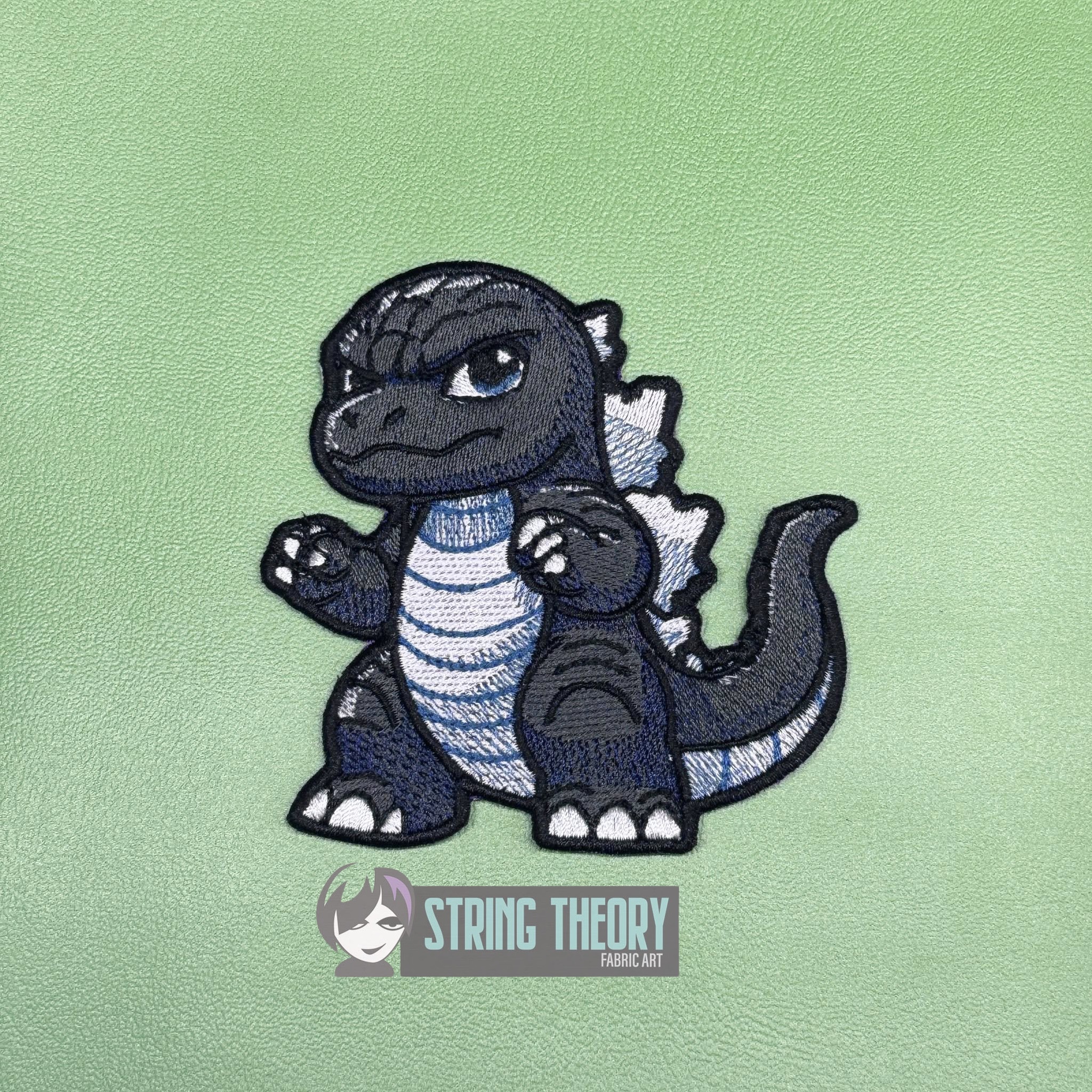 Chibi Kaiju Godzilla machine embroidery design pattern