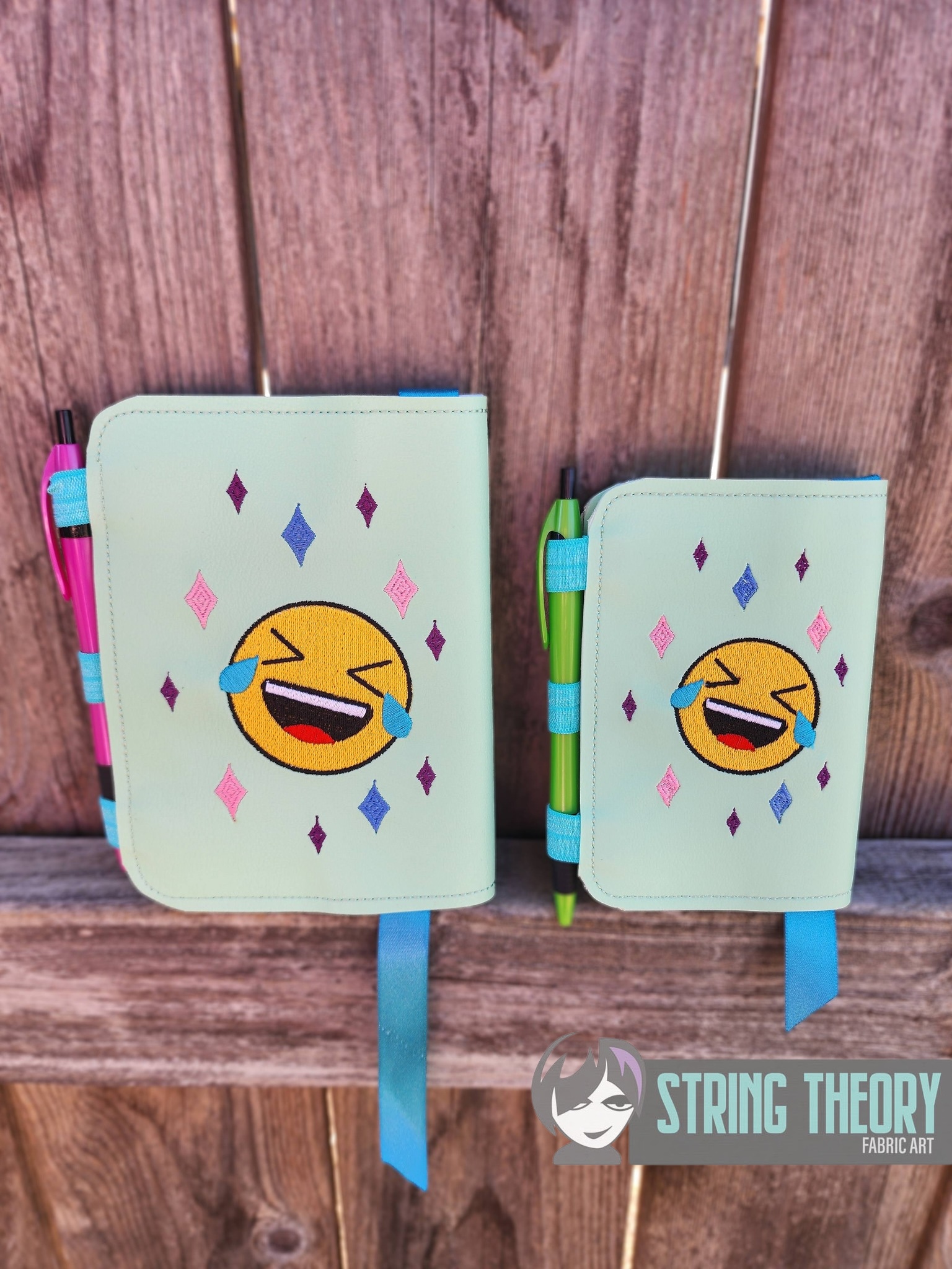 Trauma Made Me Hilarious ITH Notebook Cover machine embroidery design