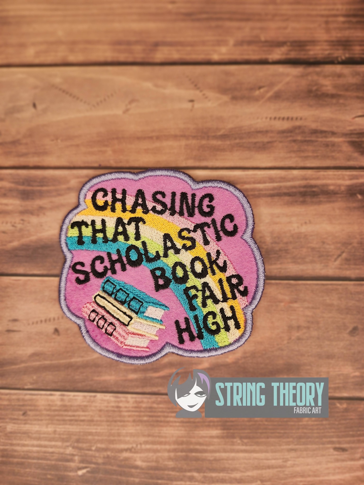 Chasing The Scholastic Book Fair High ITH Machine Embroidery Design