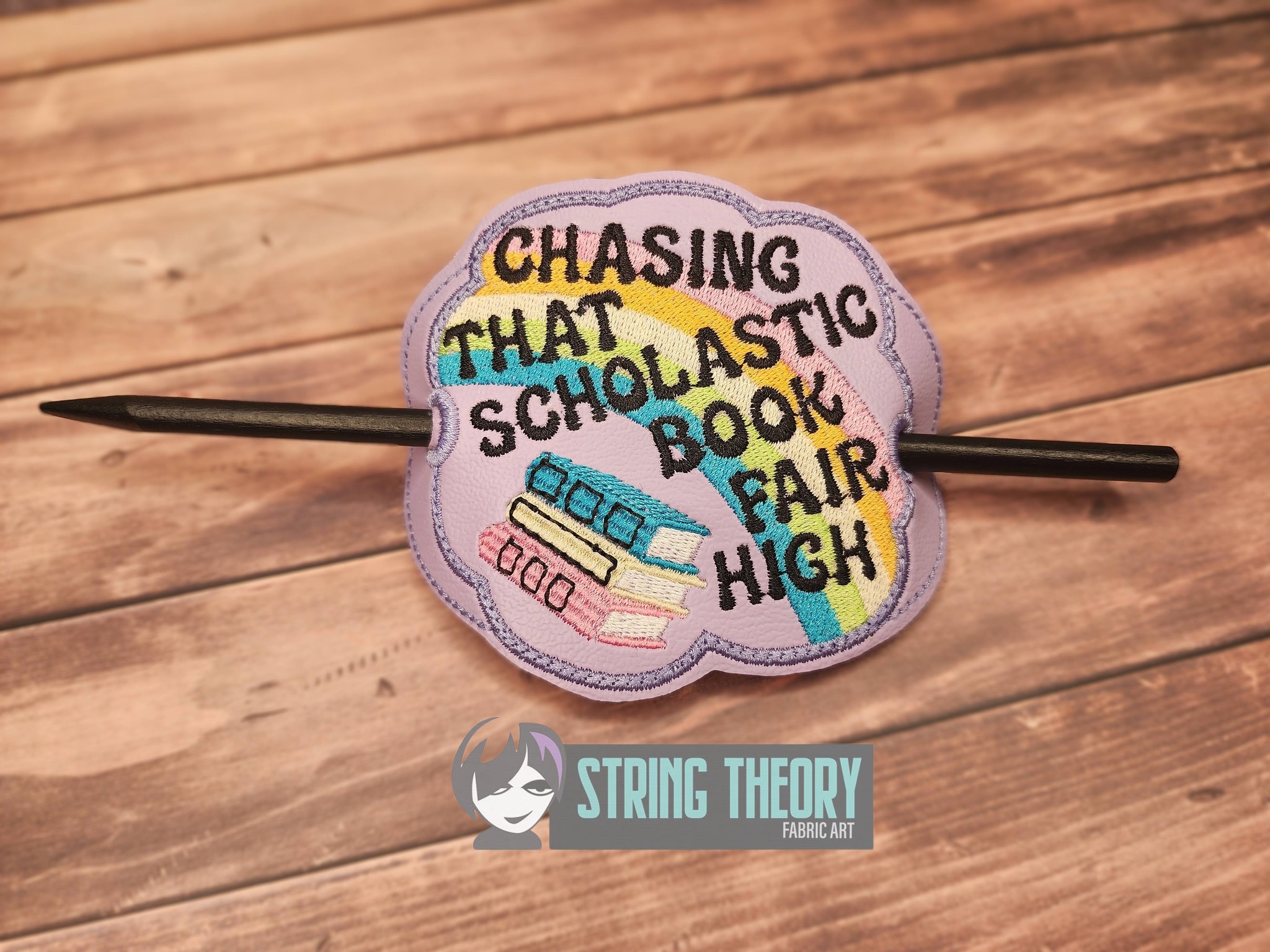 Chasing The Scholastic Book Fair High ITH Machine Embroidery Design