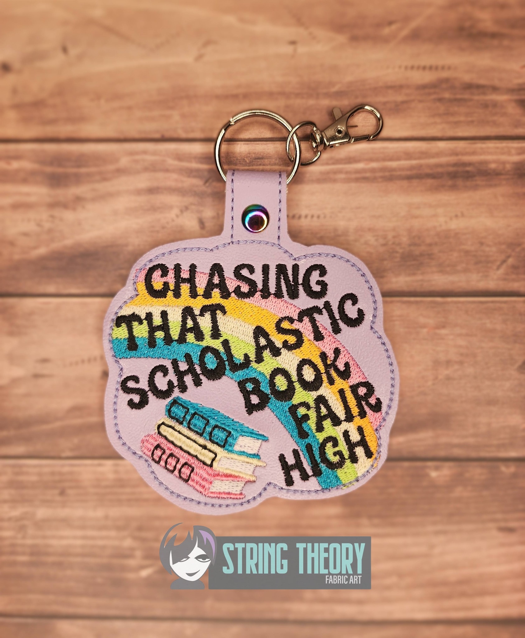 Chasing The Scholastic Book Fair High ITH Machine Embroidery Design