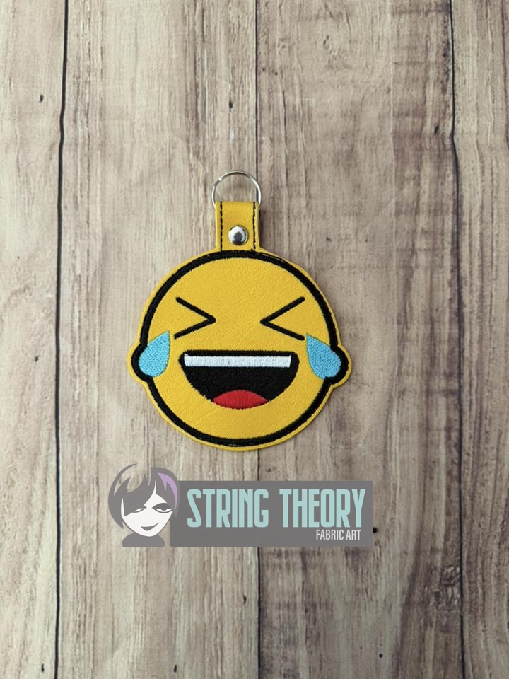 Laughing Emoji ITH Machine Embroidery Design