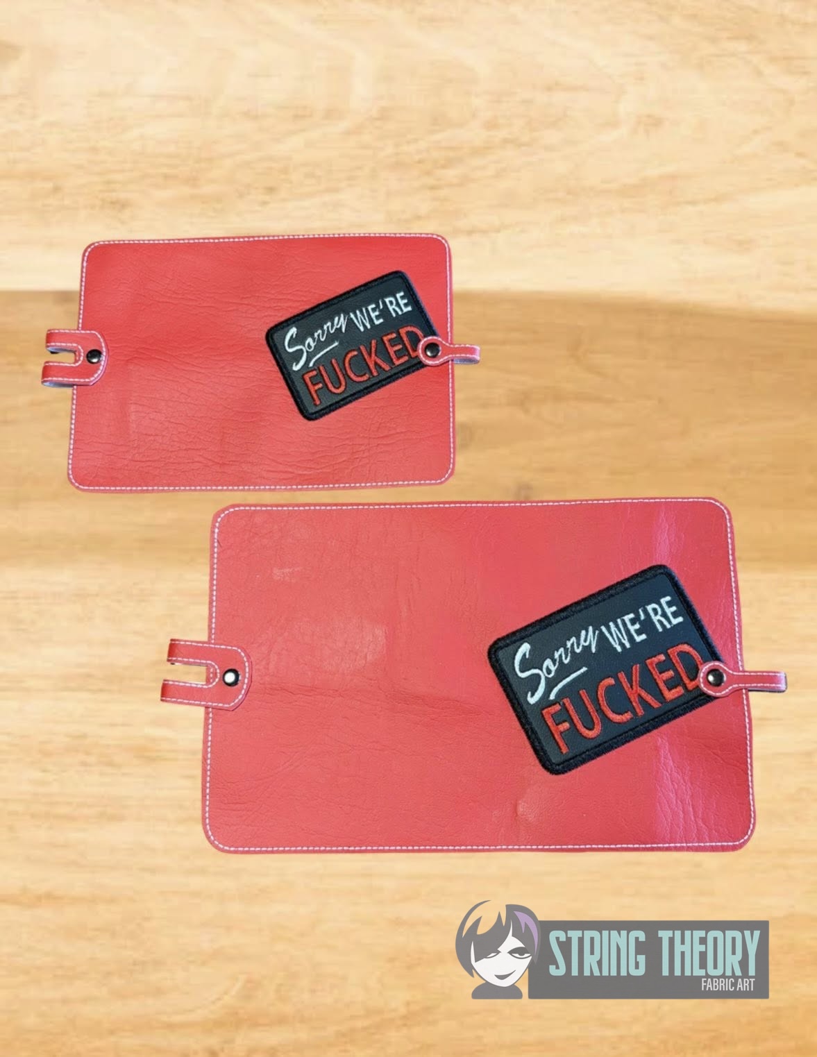 Sorry, We're fucked notebook cover ITH machine Embroidery Design