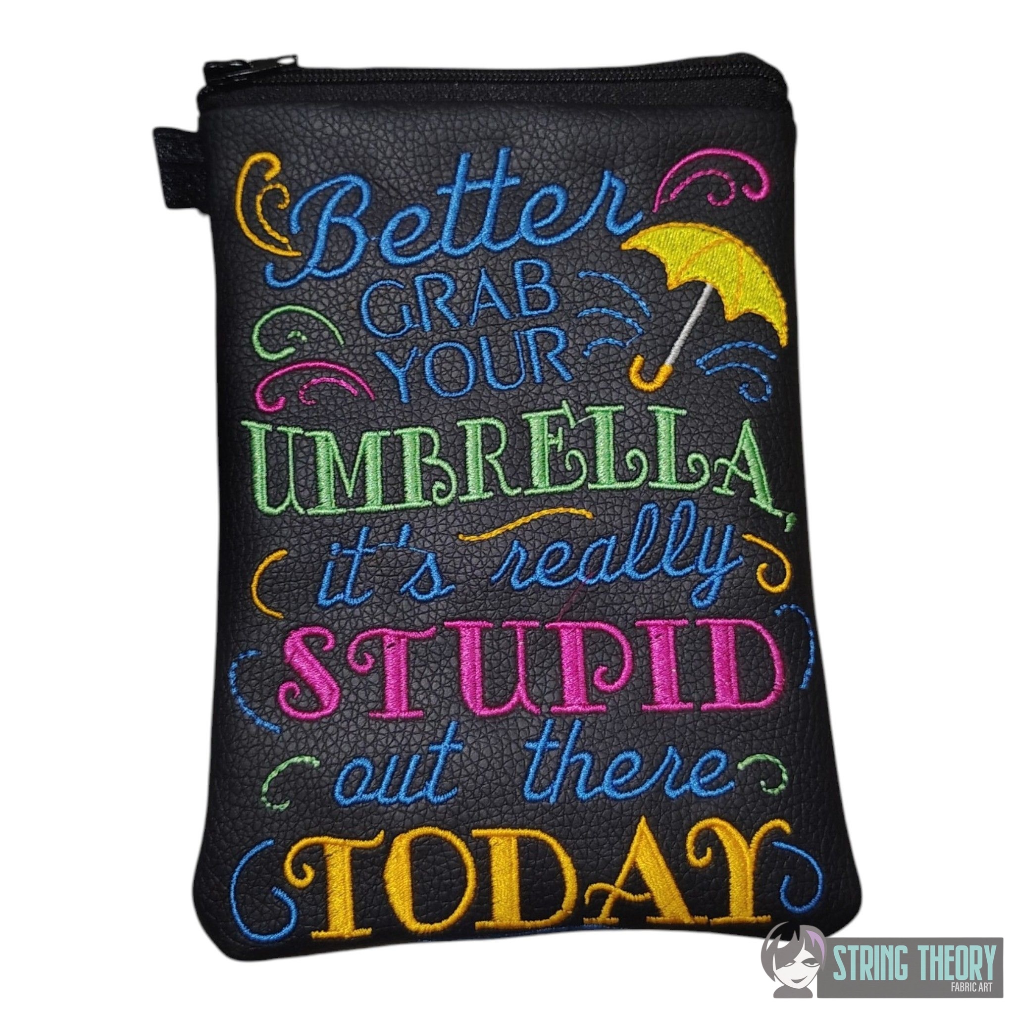 It's stupid out there today machine embroidery design