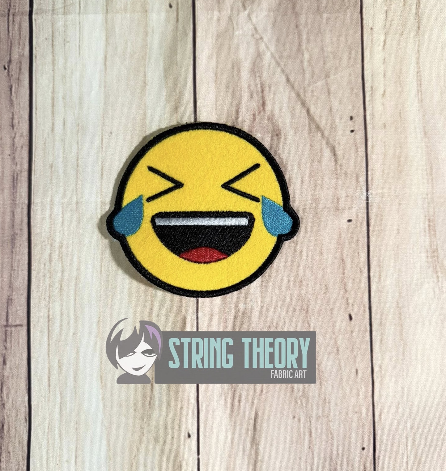 Laughing Emoji ITH Machine Embroidery Design