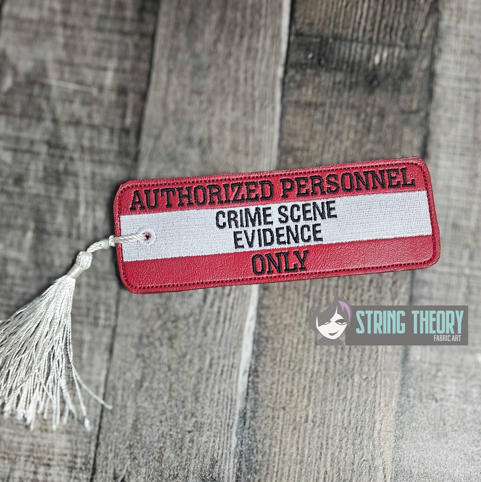 Crime Scene Evidence Bookmark ITH machine embroidery design