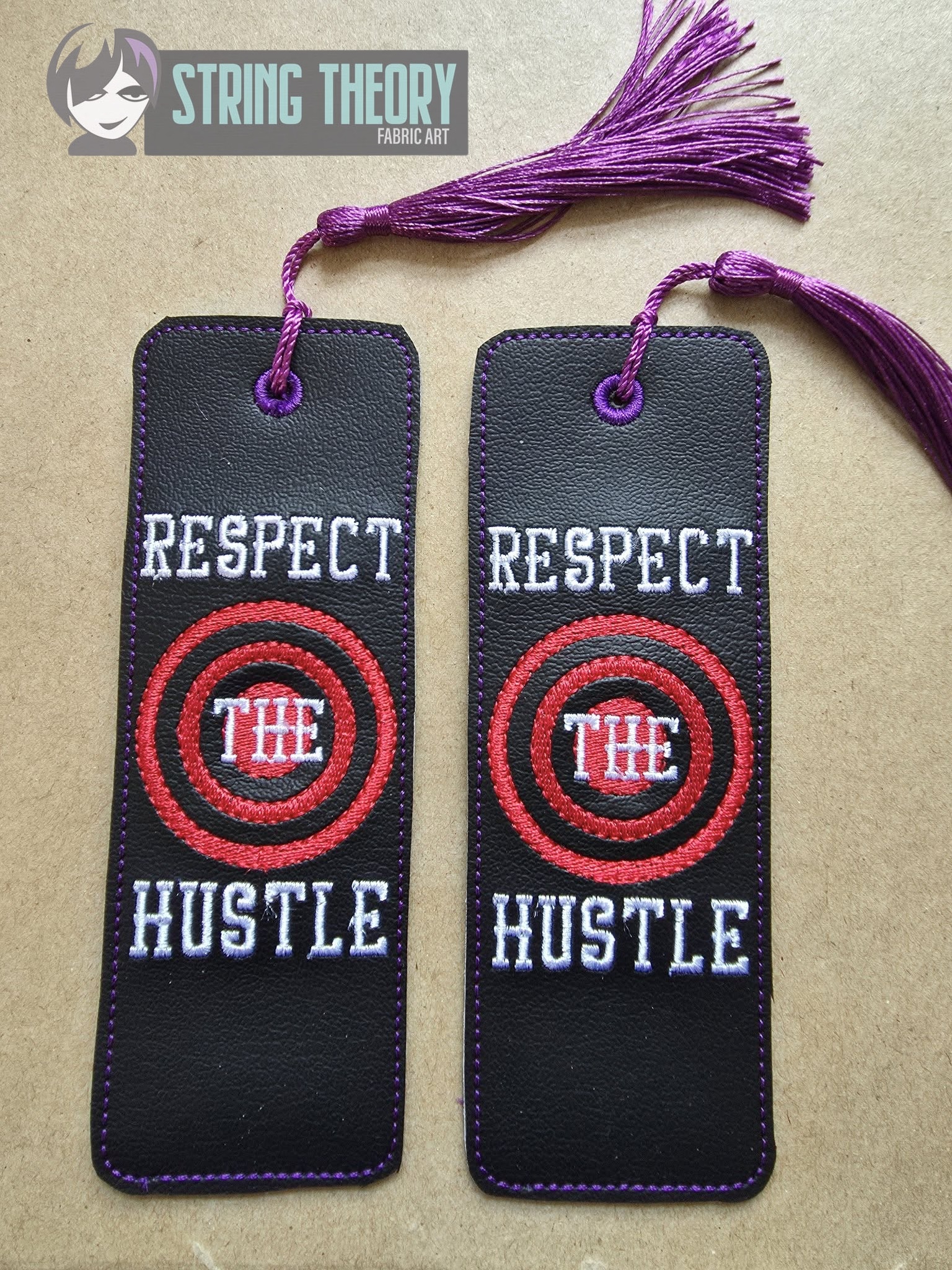 Respect the Hustle Bookmark ITH machine embroidery design