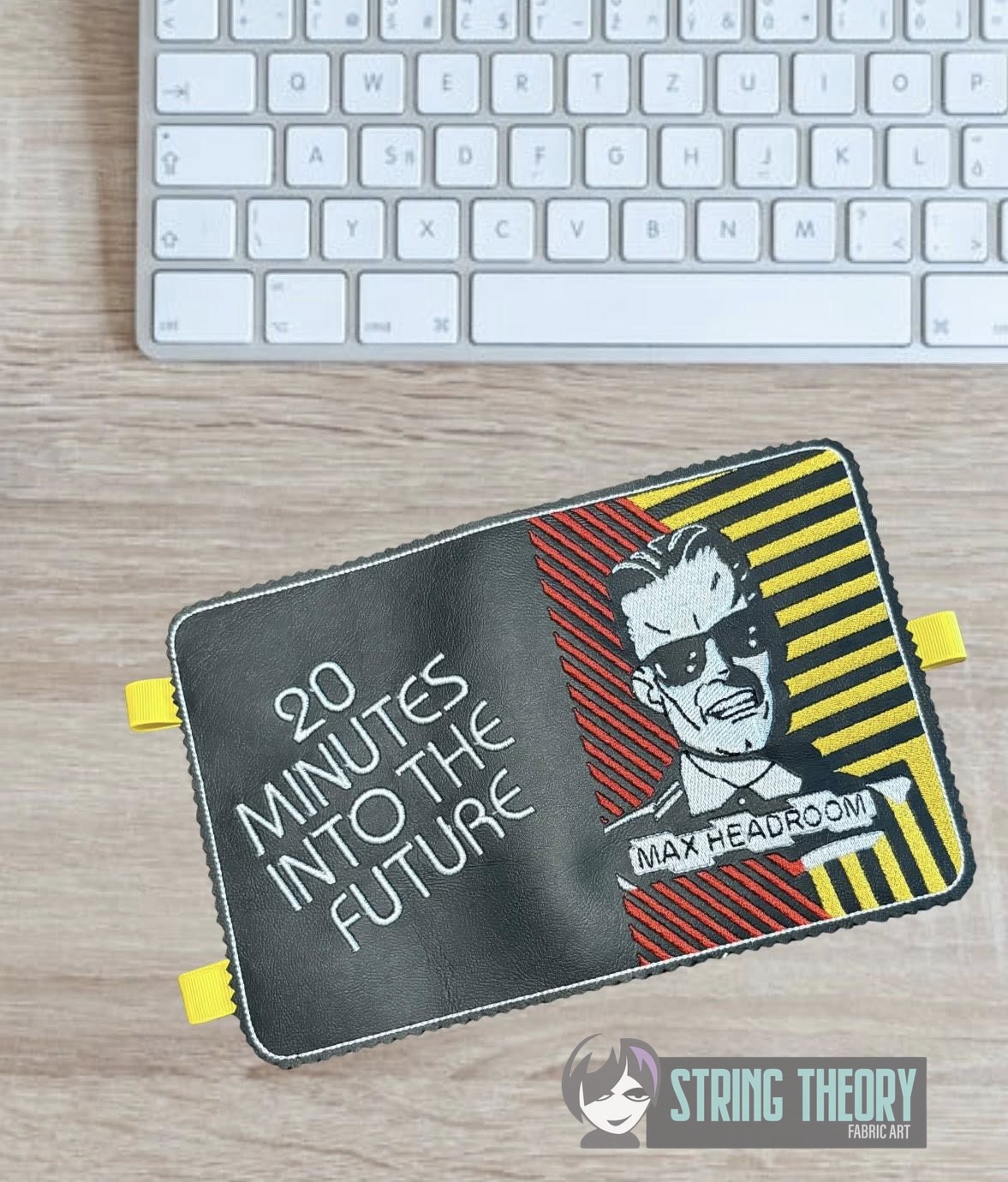Max Headroom Notebook Cover ITH Machine Embroidery Design