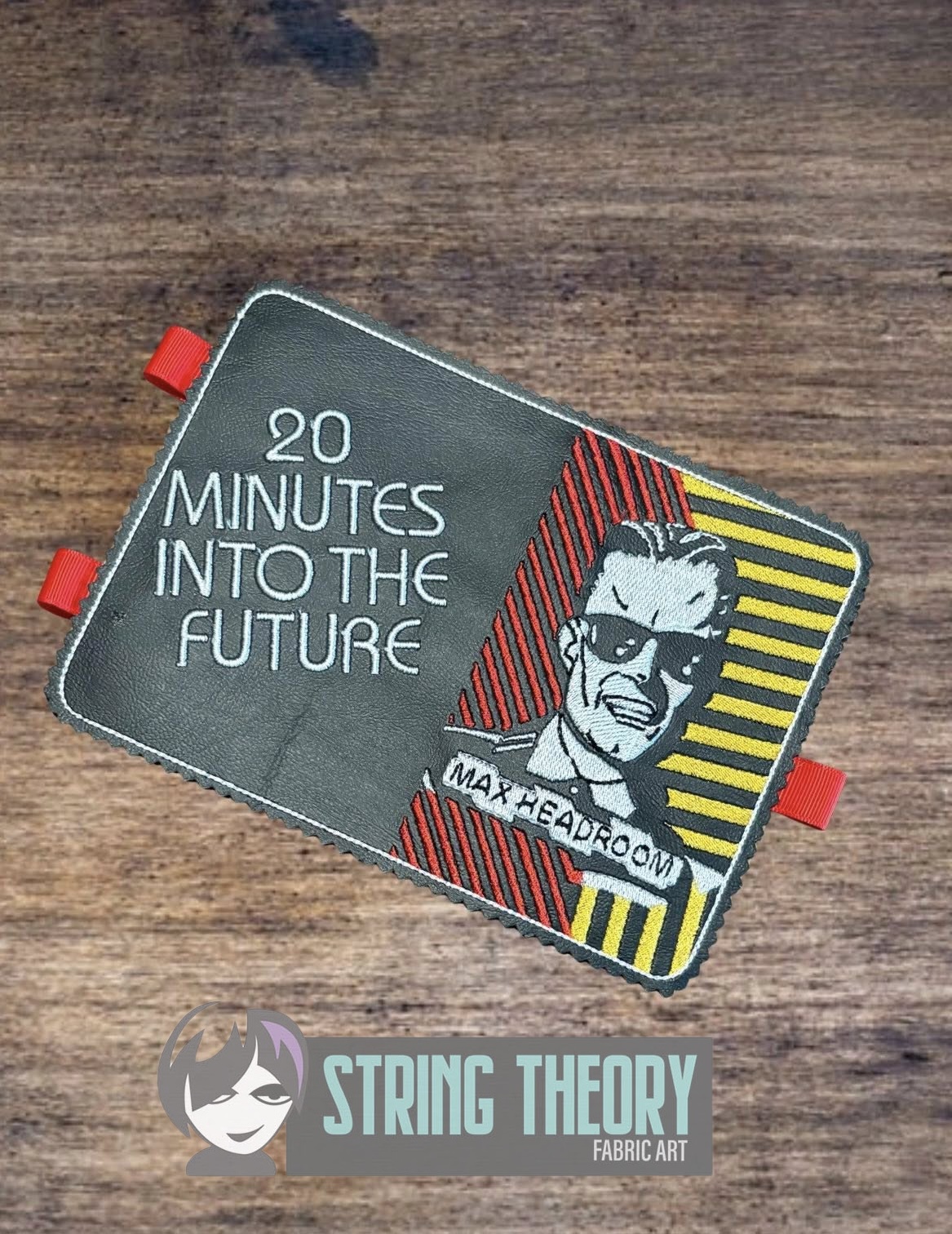 Max Headroom Notebook Cover ITH Machine Embroidery Design