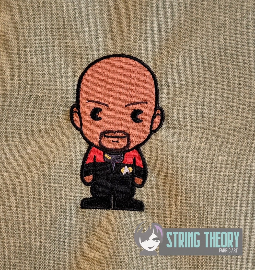 Star Trek Chibi Captain Sisko machine embroidery design