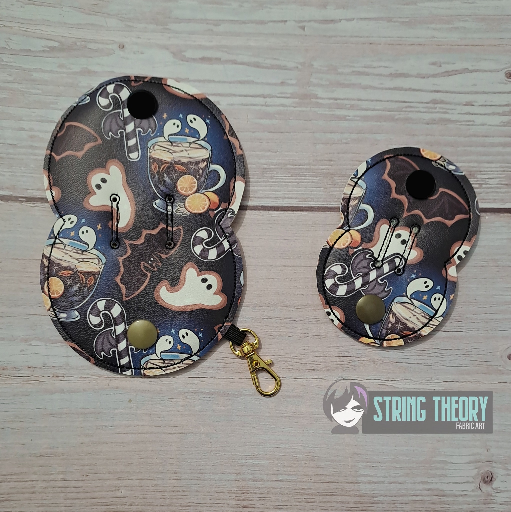 Double Circle Cord Keeper ITH machine embroidery design