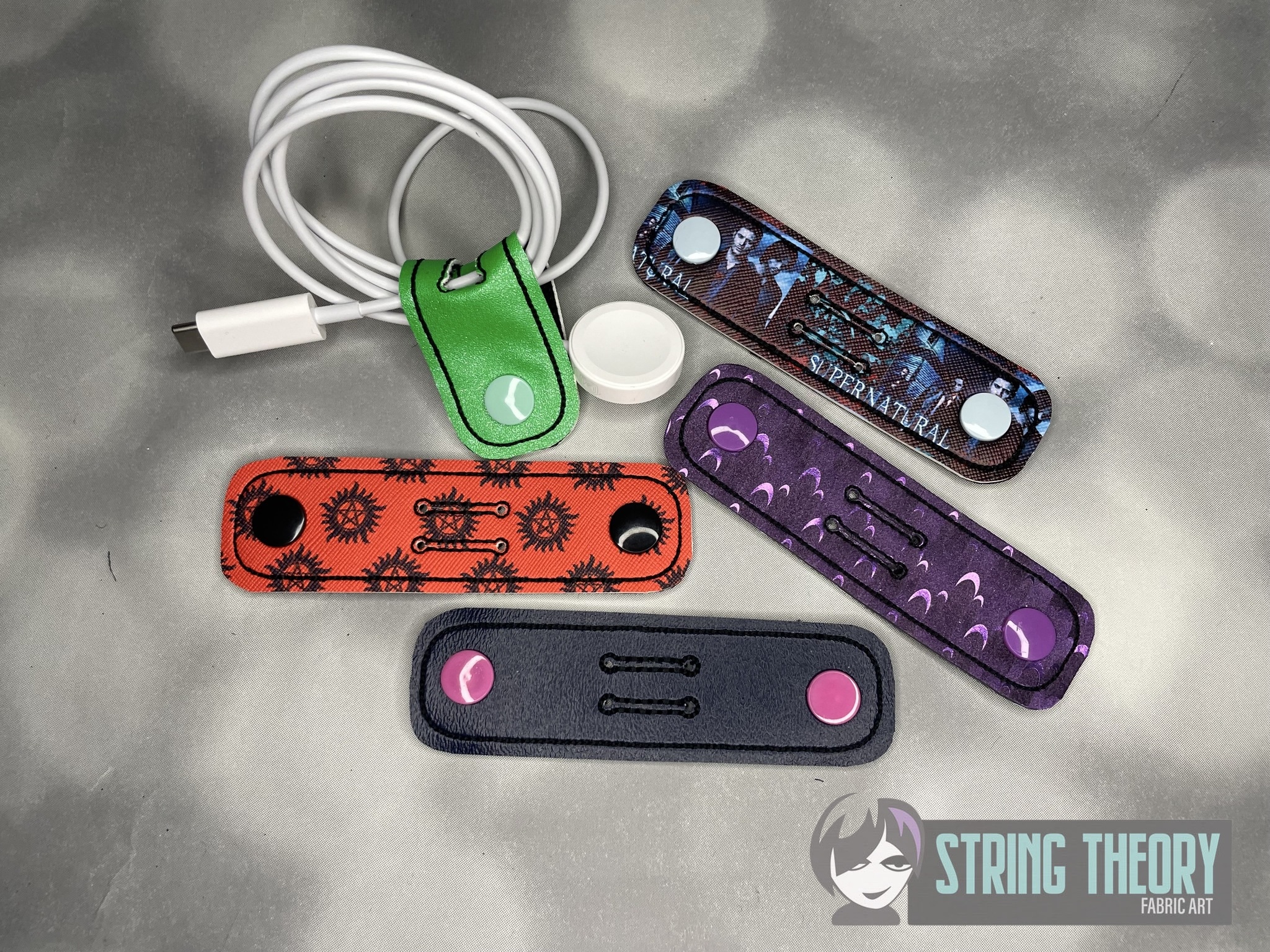 Skinny Cord Keeper ITH machine embroidery design
