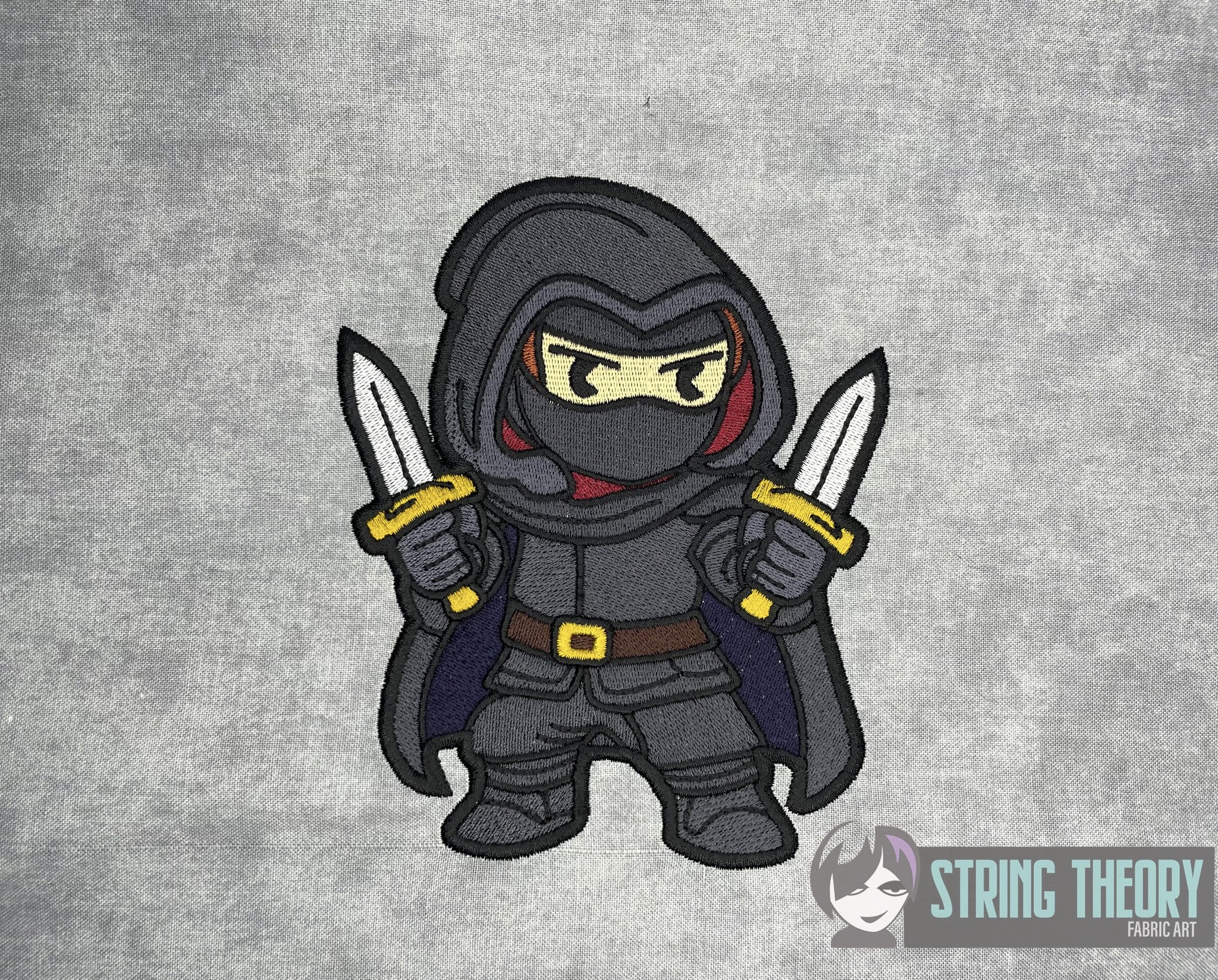 DND Chibi Boy Rogue machine embroidery design