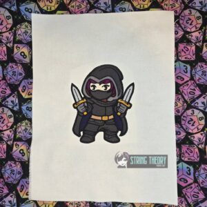 DND Chibi Girl Rogue machine embroidery design
