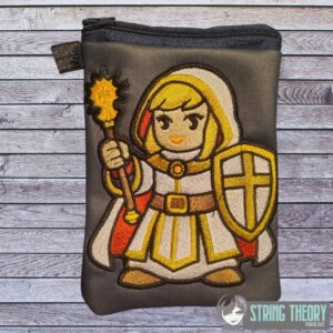 DND Chibi Girl Cleric machine embroidery design