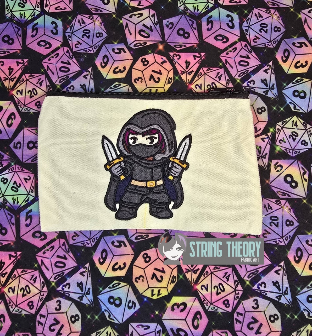 DND Chibi Girl Rogue machine embroidery design