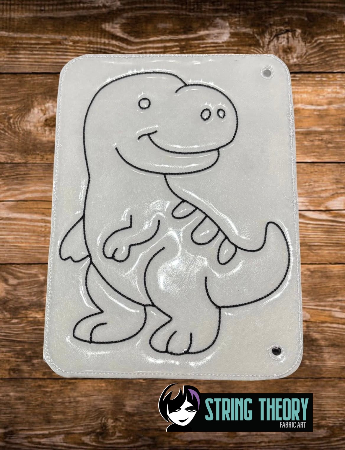 Tiny Cute Dino Coloring Book ITH Machine Embroidery Pattern