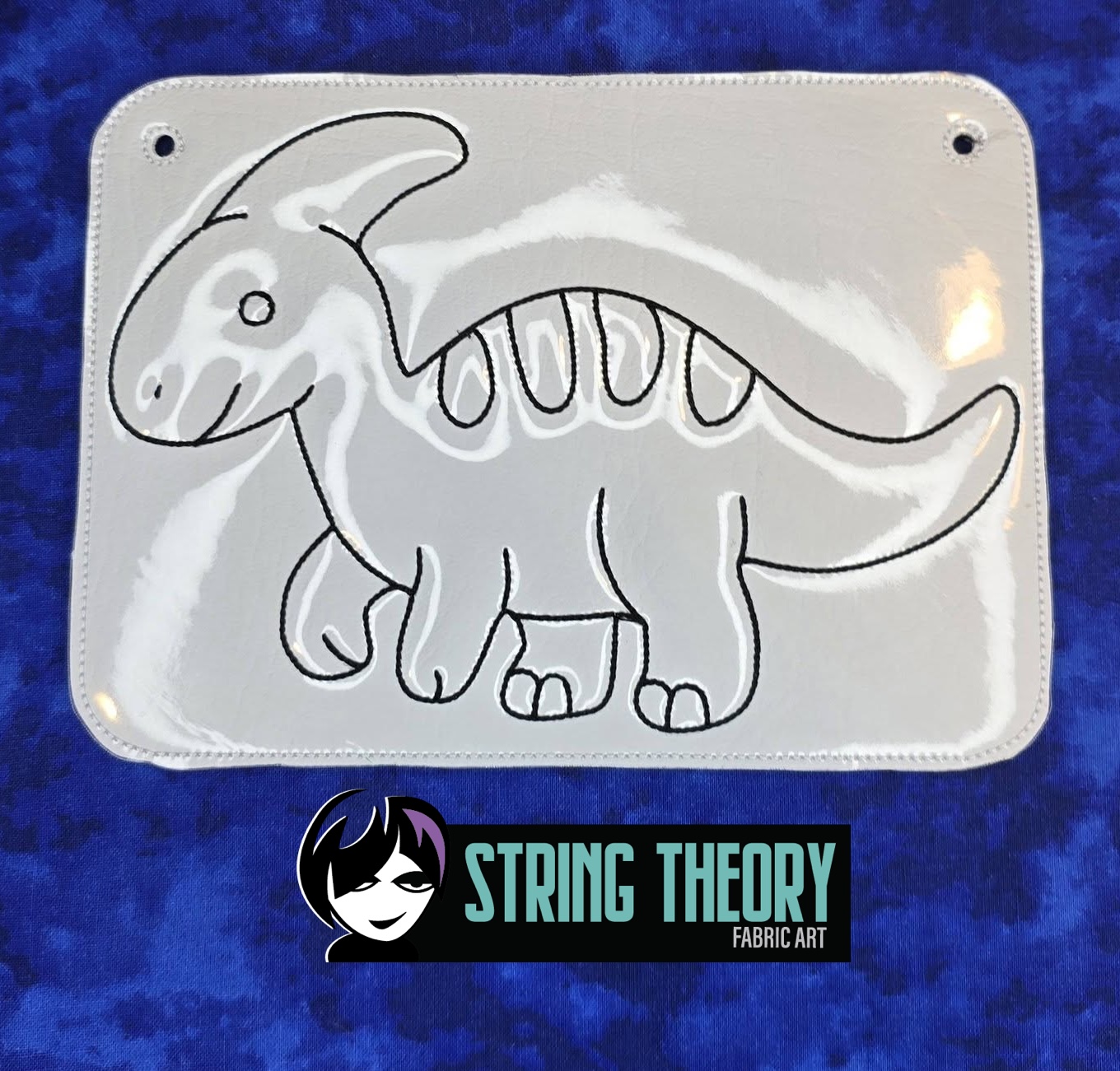 Tiny Cute Dino Coloring Book ITH Machine Embroidery Pattern