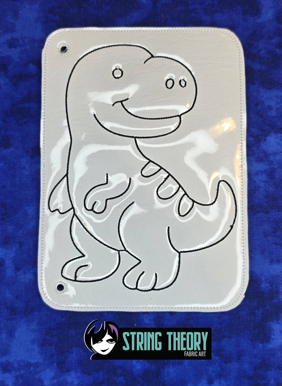 Tiny Cute Dino Coloring Book ITH Machine Embroidery Pattern