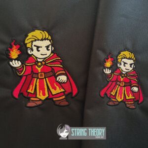 DND Chibi Boy Sorcerer machine embroidery design