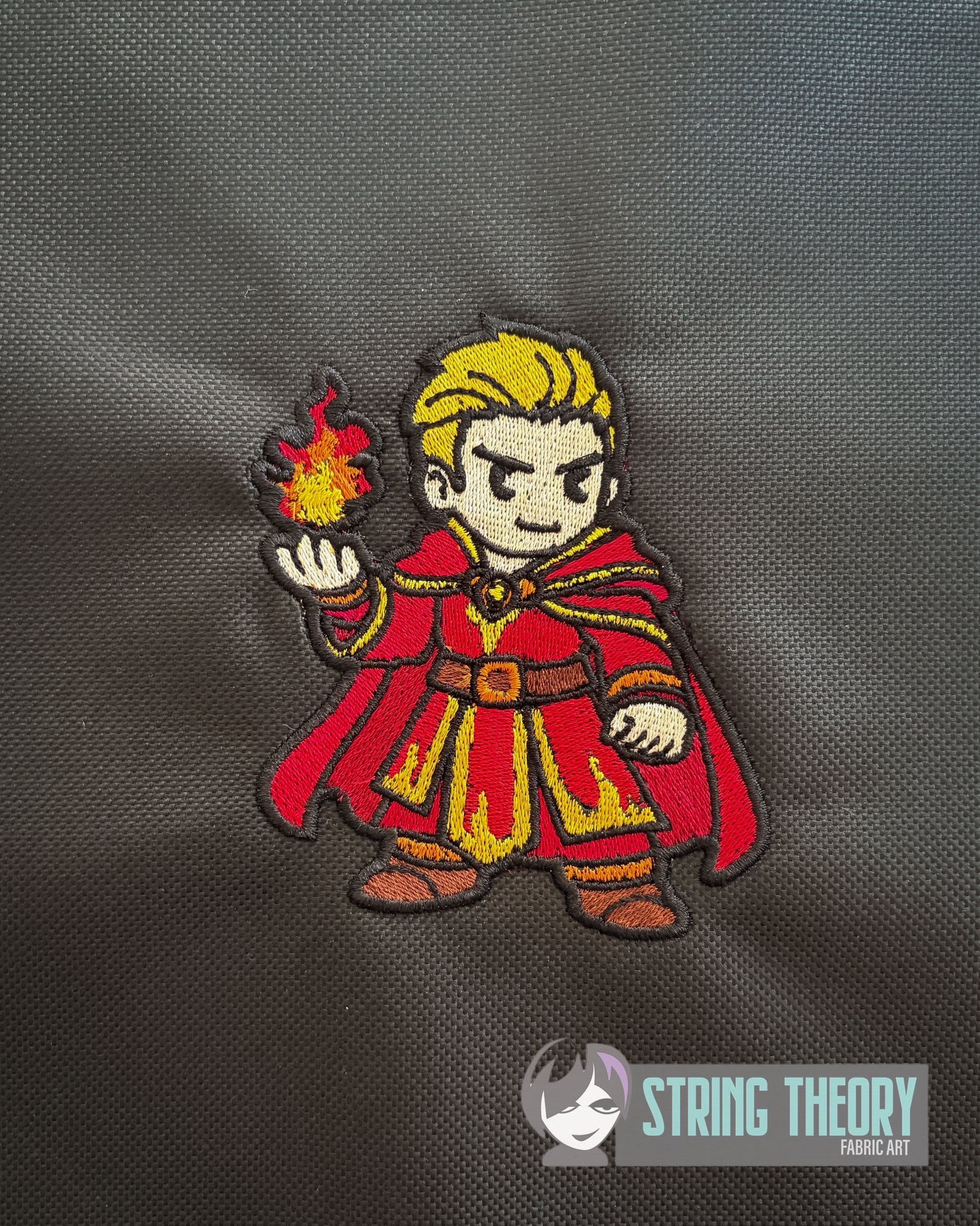 DND Chibi Boy Sorcerer machine embroidery design
