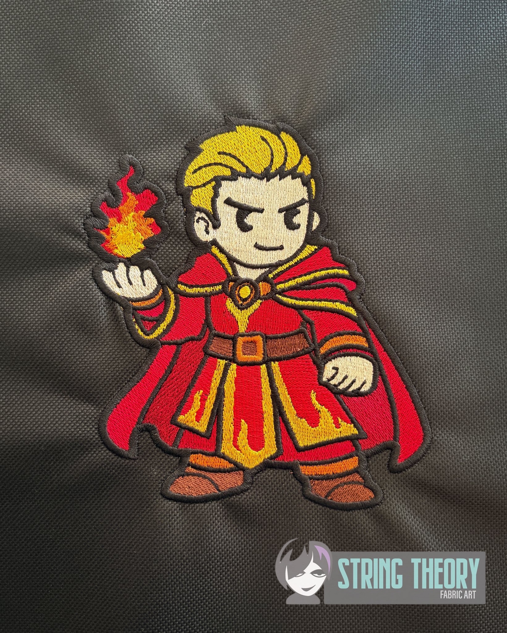 DND Chibi Boy Sorcerer machine embroidery design