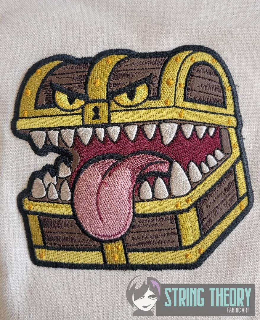 DND Chibi Mimic machine embroidery design