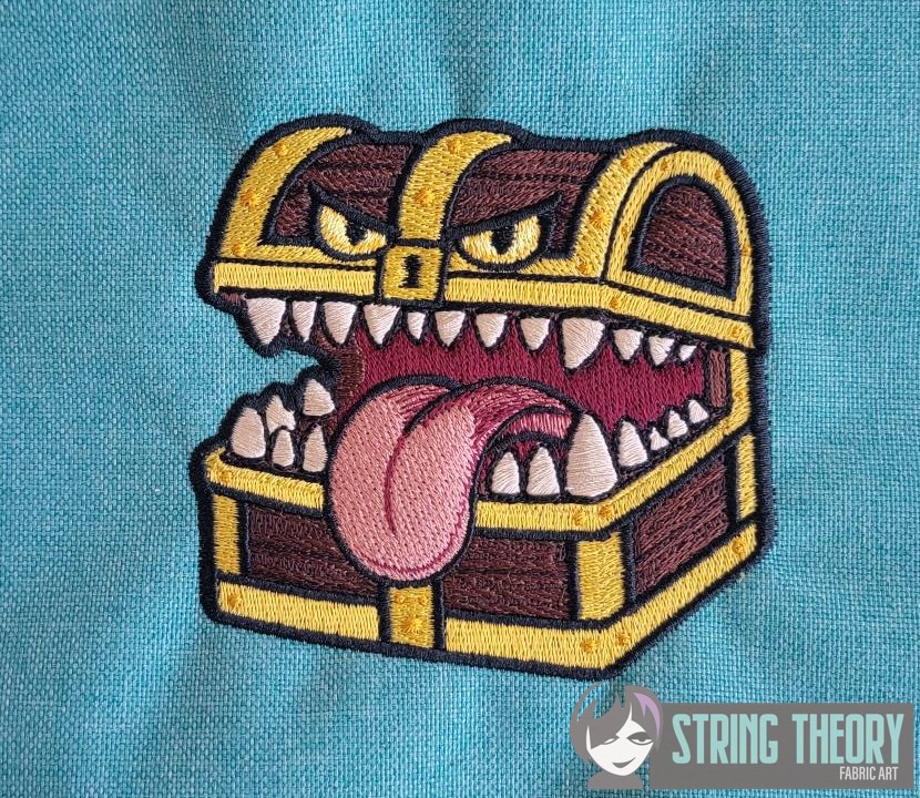 DND Chibi Mimic machine embroidery design