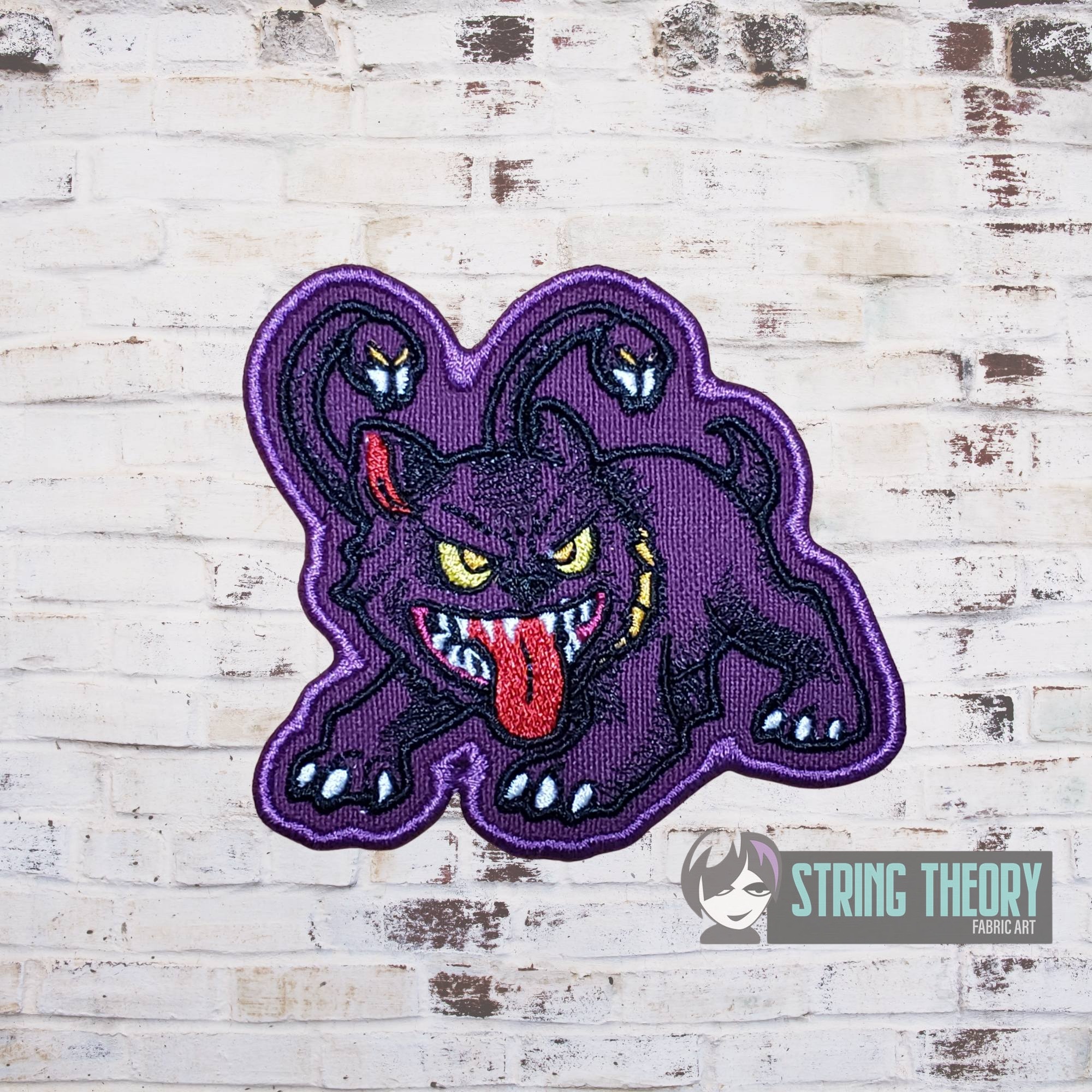 DND Chibi Displacer Beast fob patch ITH machine embroidery design