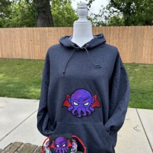 DND Chibi Mindflayer peeker ITH machine embroidery design