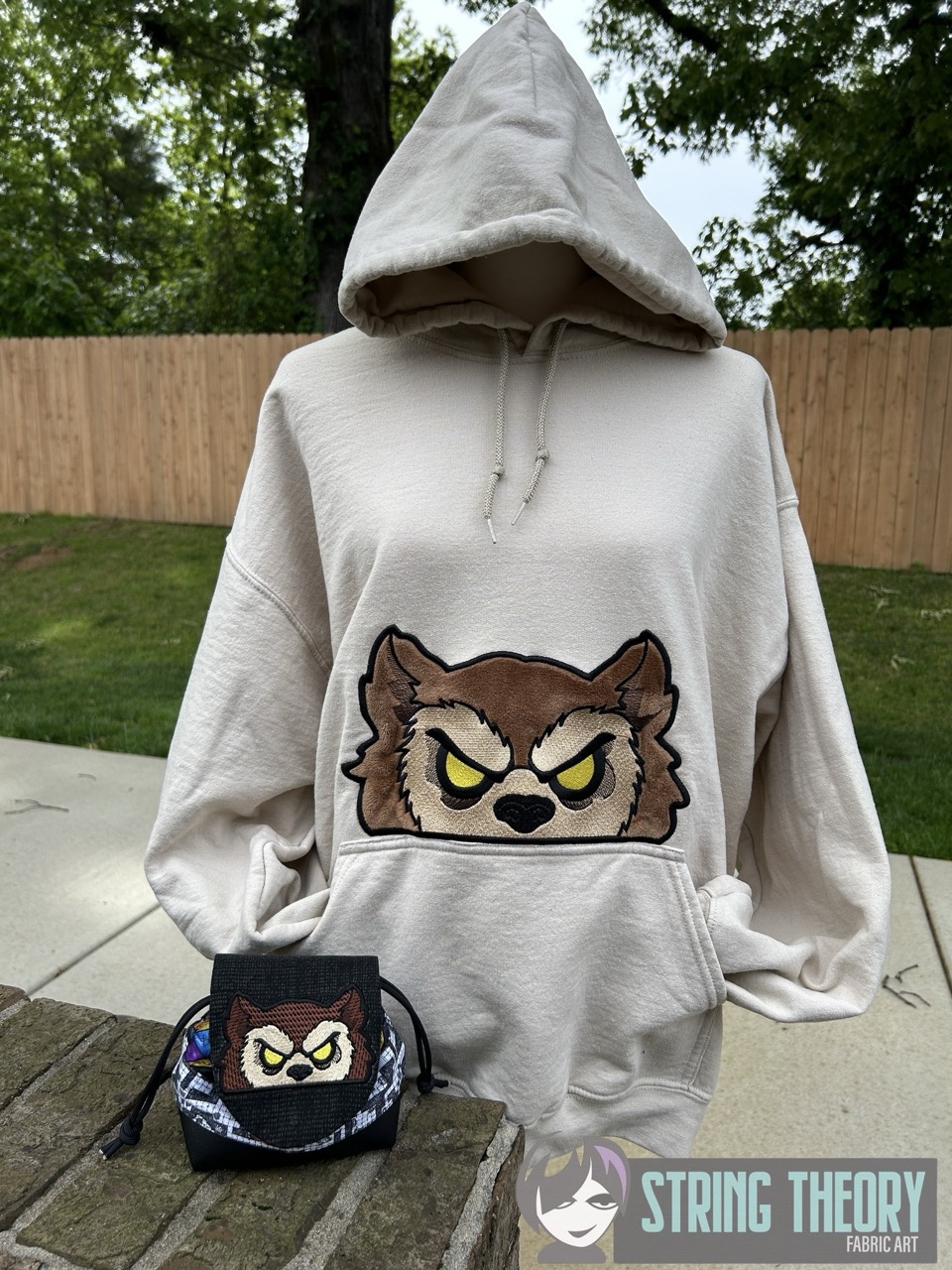 DND Chibi Owlbear peeker ITH machine embroidery design