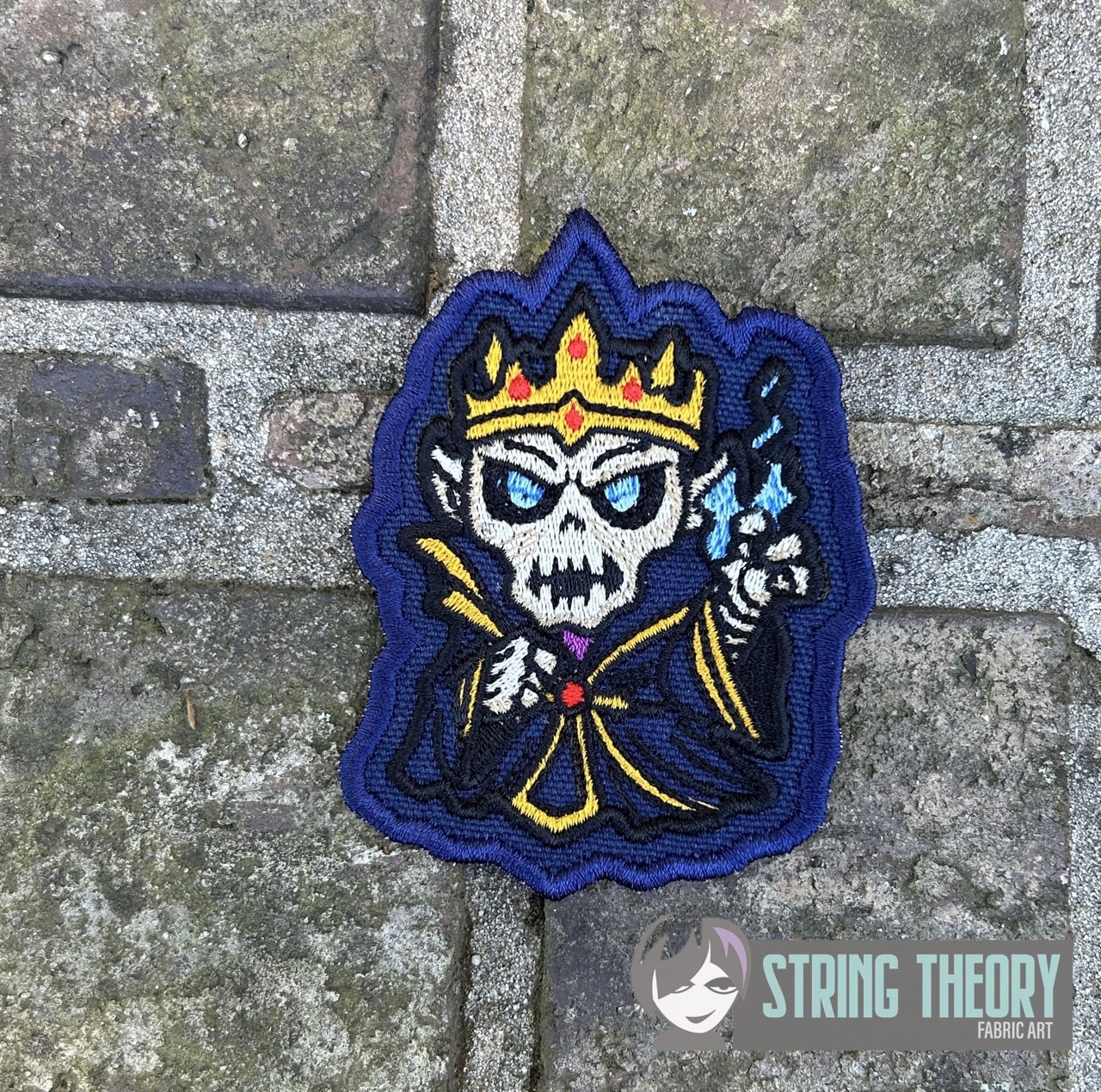DND Chibi Lich fob patch ITH machine embroidery design