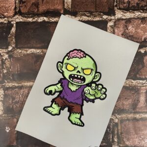DND Chibi Zombie machine embroidery design