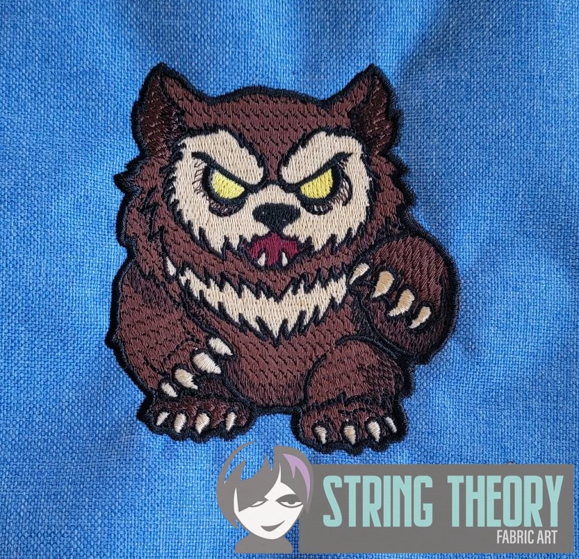 DND Chibi Owlbear machine embroidery design