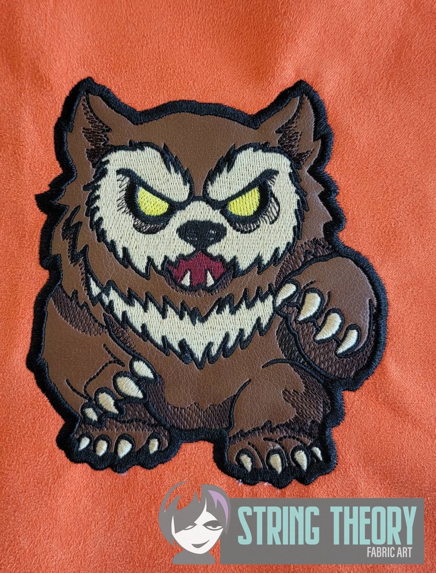 DND Chibi Owlbear machine embroidery design
