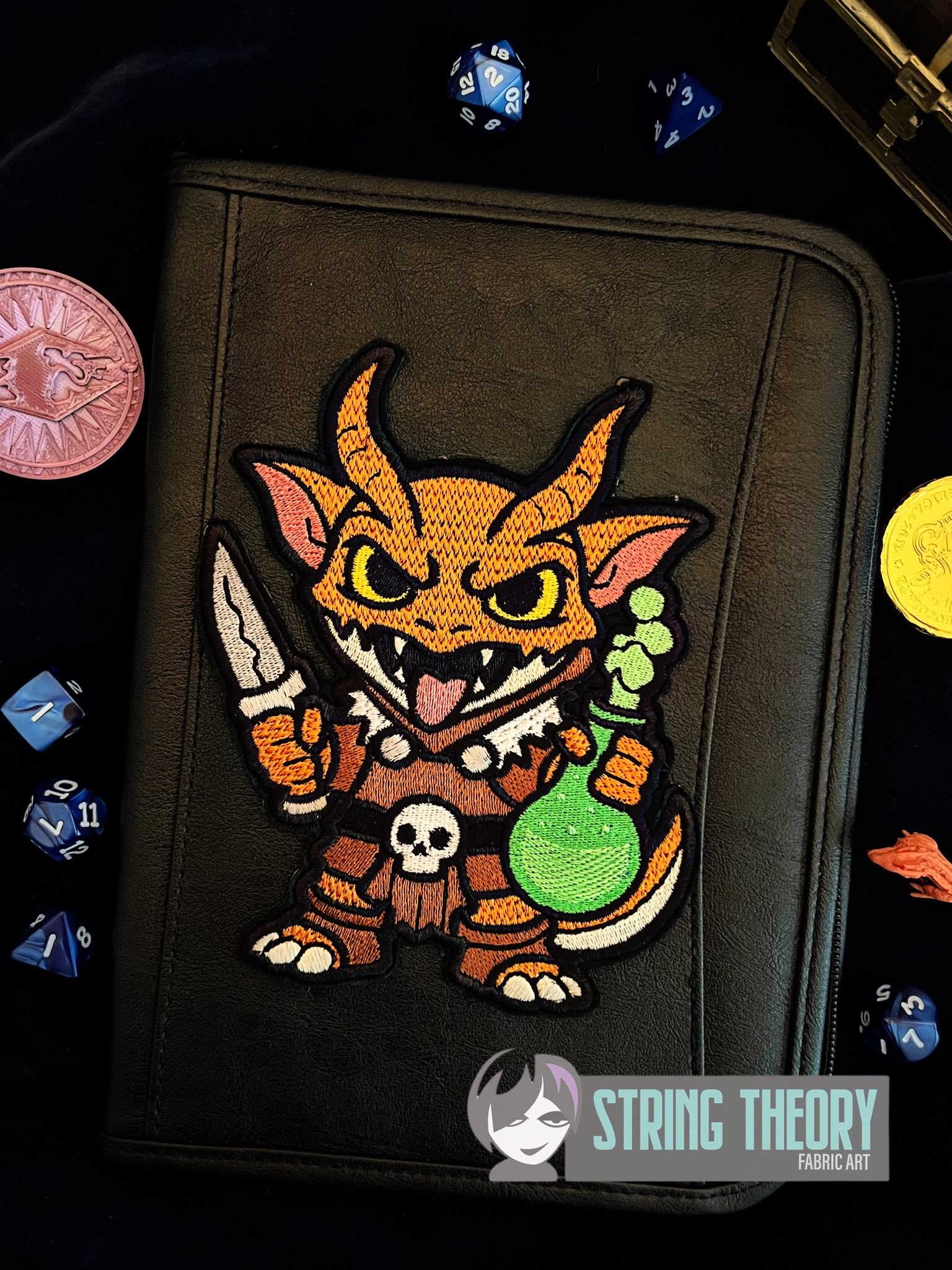 DND Chibi Kobold machine embroidery design
