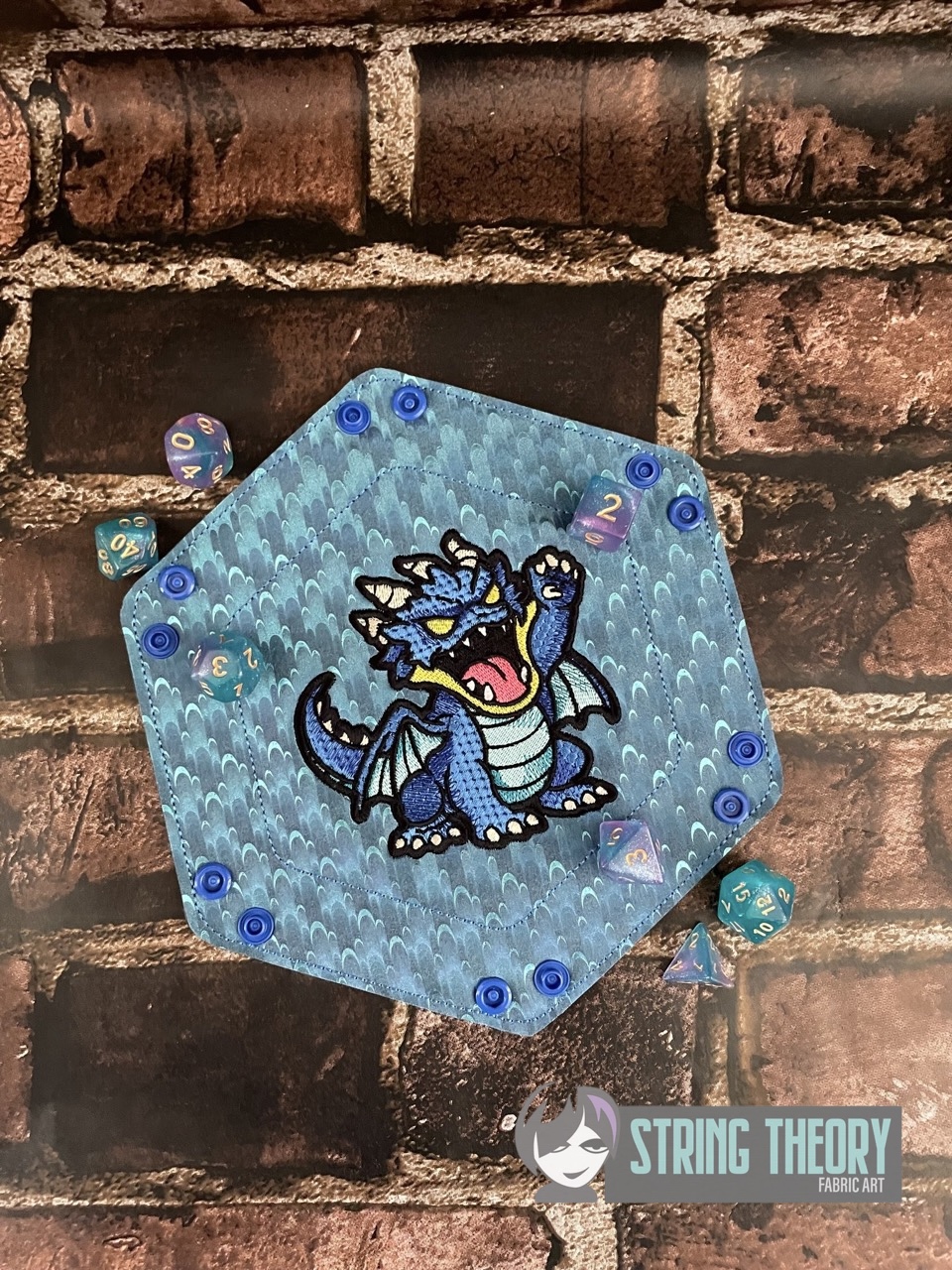 DND Chibi Dragon machine embroidery design