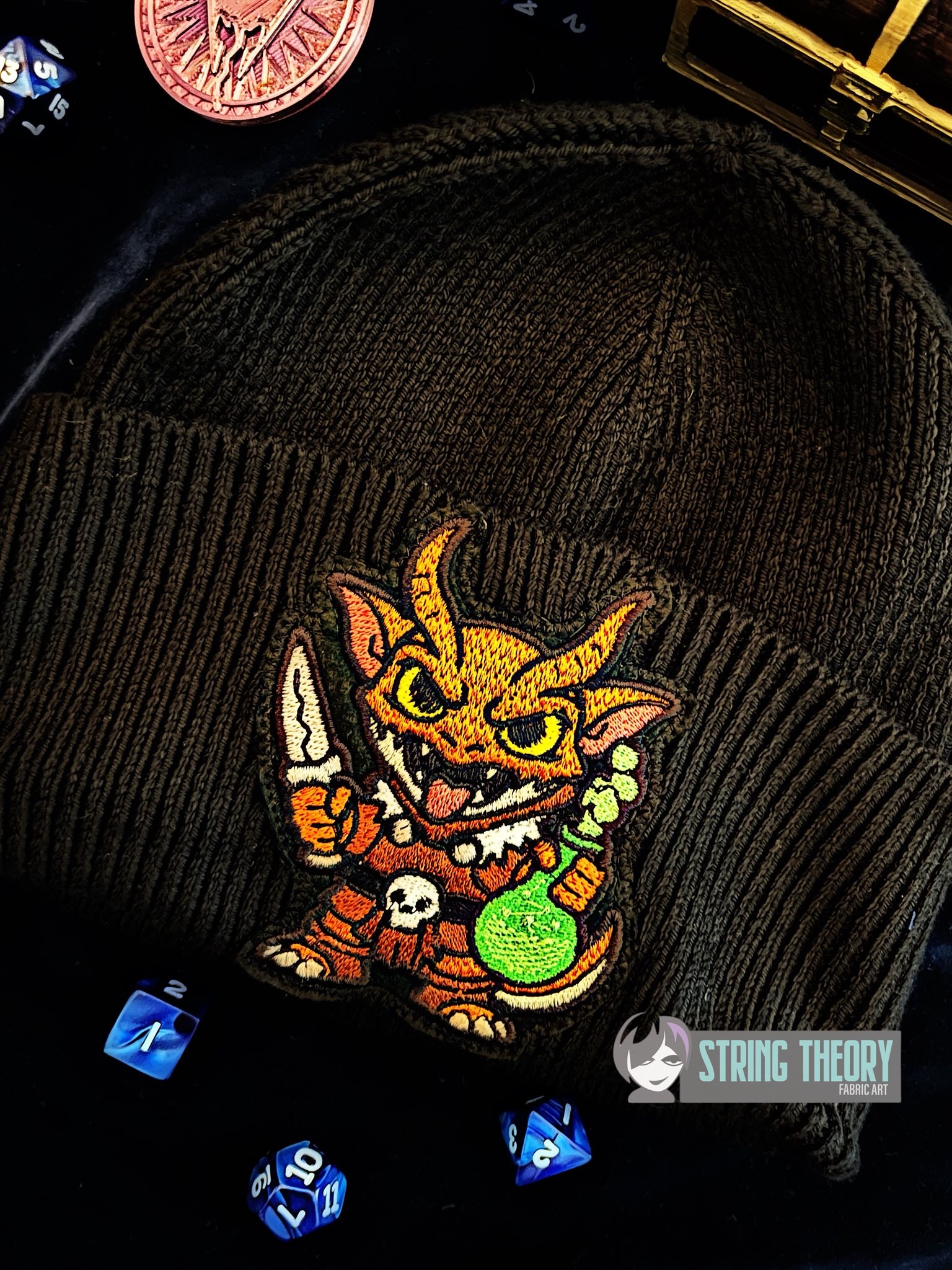 DND Chibi Kobold machine embroidery design