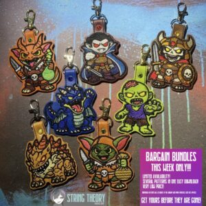DND Chibi Monsters 2 Fob ITH machine embroidery pattern bundle