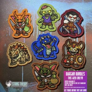 DND Chibi Monsters 2 patch ITH machine embroidery pattern bundle