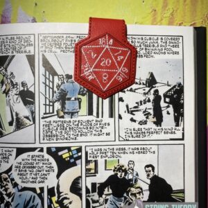 D20 Win fold over magnetic bookmark ITH machine embroidery design
