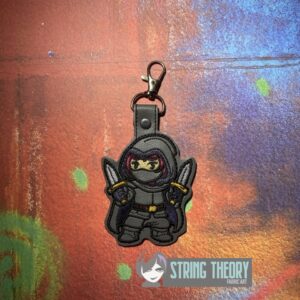 DND Chibi Girl Rogue fob ITH machine embroidery design