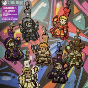 DND Chibi Boy Heroes fob ITH machine embroidery pattern bundle