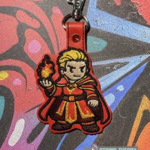 DND Chibi Boy Sorcerer fob ITH machine embroidery design