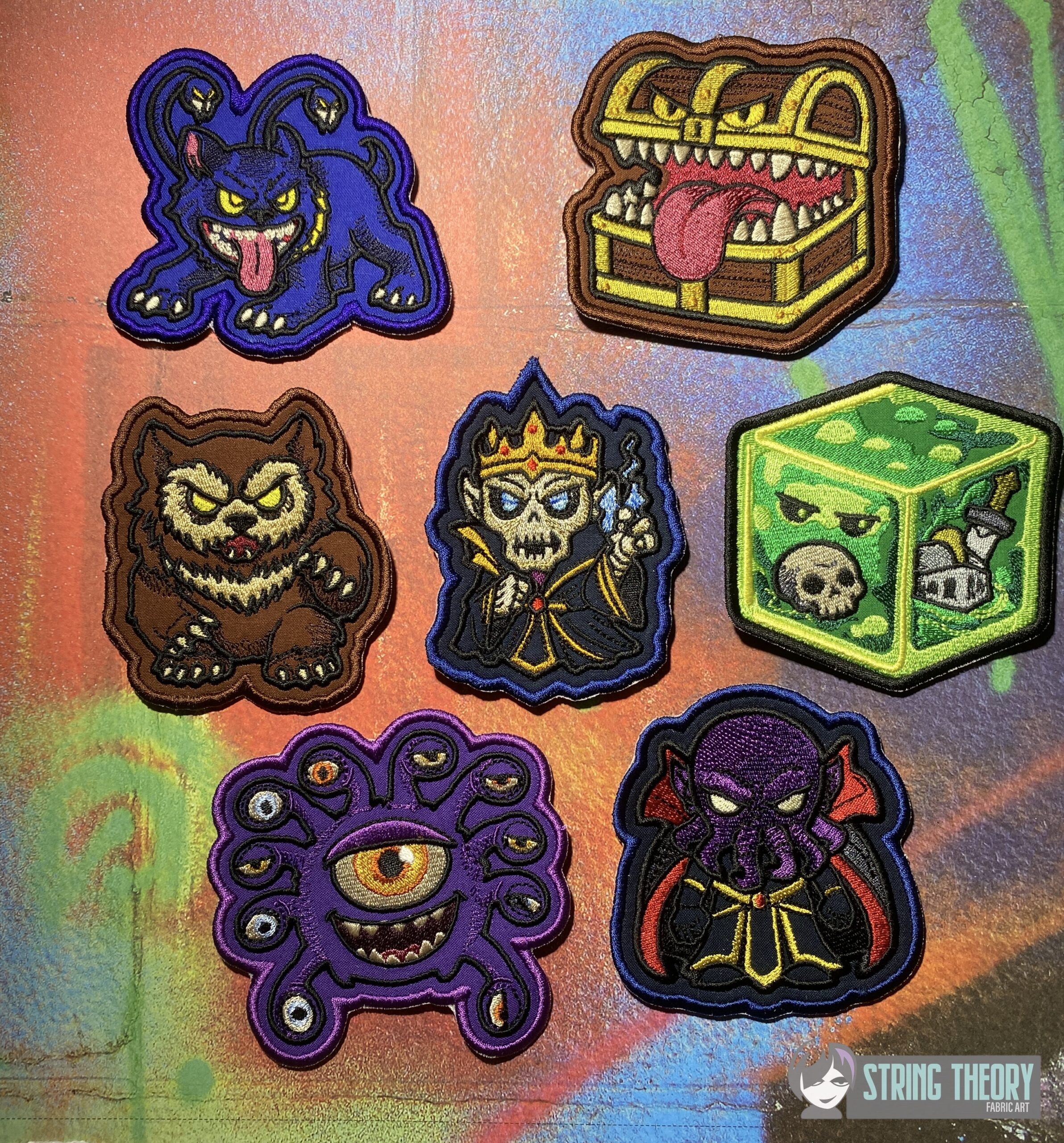DND Chibi Monsters 1 patch ITH machine embroidery pattern bundle